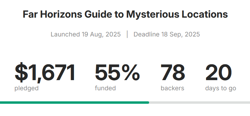 Progress is a little slow these past couple days! Help us out if you can! 

It's a great book, a bunch of cool locations by many creative people that works for a bunch of games!

#TTRPG #DnD #Vamily