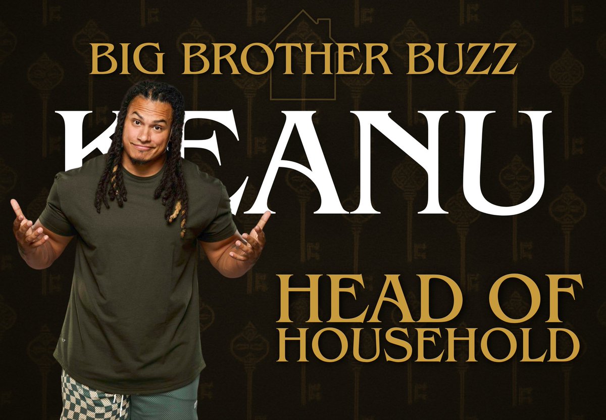 BBigBrotherBuzz's tweet image. 🚨#BB27: Keanu is the new HOH! #BigBrother #BigBrotherBuzz