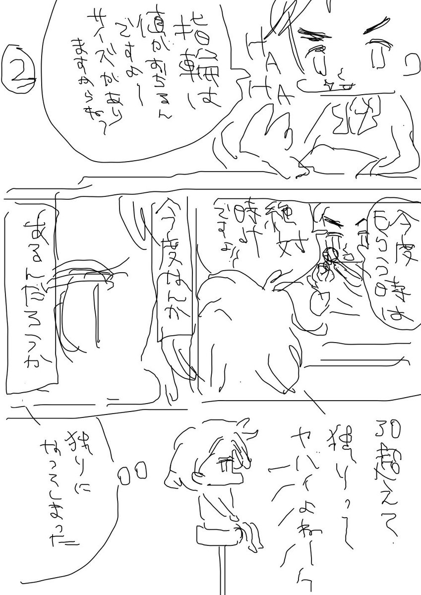 写真を整理しておりましたら発見いたしました ('•౪•`)

デビュー前後にこのような漫画も描いていたようです… ('•౪•`;)

1/2 