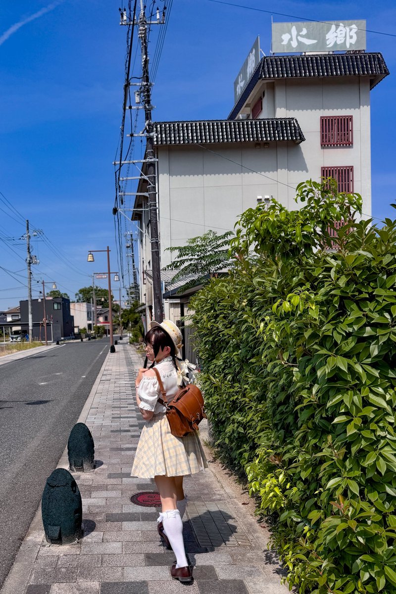 旅館水郷さんお世話になりました！
徒歩圏の観光案内所さんでうきのん巡礼して移動します🚗💨