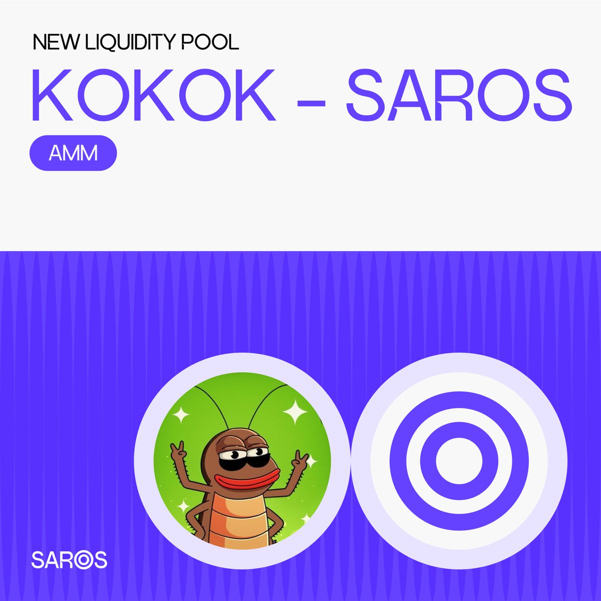 saros_xyz's tweet image. The cockroach of @solana has landed 🪳‼️
$KOKOK (@Kokoktheroach) / $SAROS is now live on Saros AMM 🎉
Not only hard to kill, this roach also brings liquidity to Saros.
Trade or add liquidity and earn from every resilient move 👉dex.saros.xyz/token/5HkhVG2b…