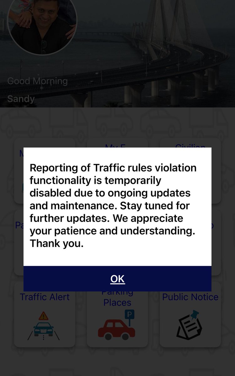 Hello <a href="/MumbaiPolice/">मुंबई पोलीस - Mumbai Police</a> <a href="/MTPHereToHelp/">Mumbai Traffic Police</a> 
Hello why is this reporting module off line last 3 weeks ?