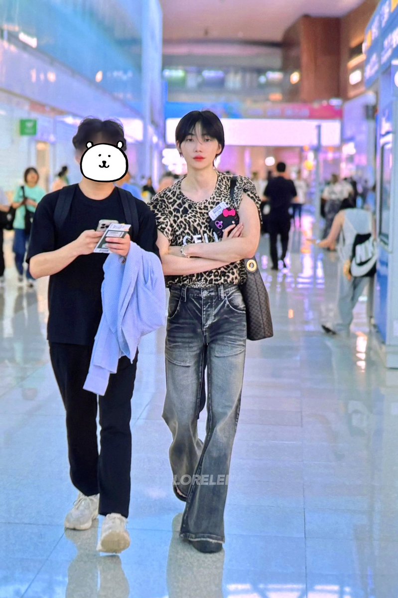 LORELEI_new's tweet image. 250829 #최찬희 #뉴 #더보이즈 오사카 가서 호피입엇나..