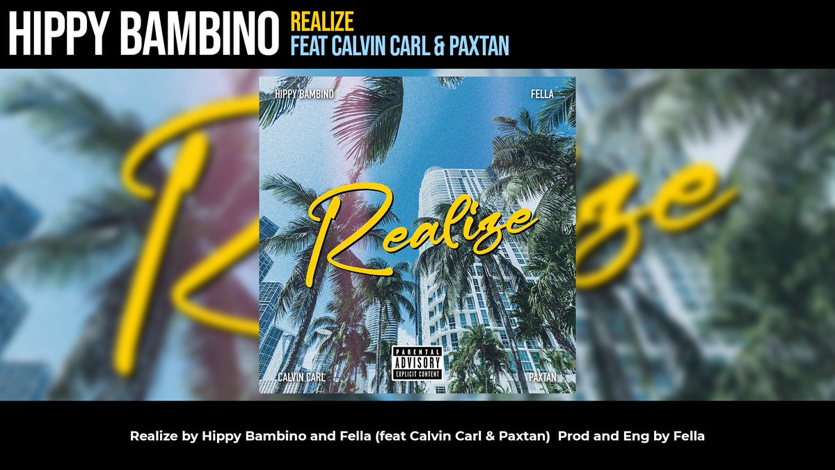 Hippy Bambino &amp; Fella - Realize (featuring Calvin Carl and Paxtan)

YouTube: m.youtube.com/watch?v=-fk_T9…

The song of the Summer is finally out 🏝️🔥 having a technical problem with digital streaming platforms but that will be sorted soon. Hold on to this link for now and enjoy ❤️