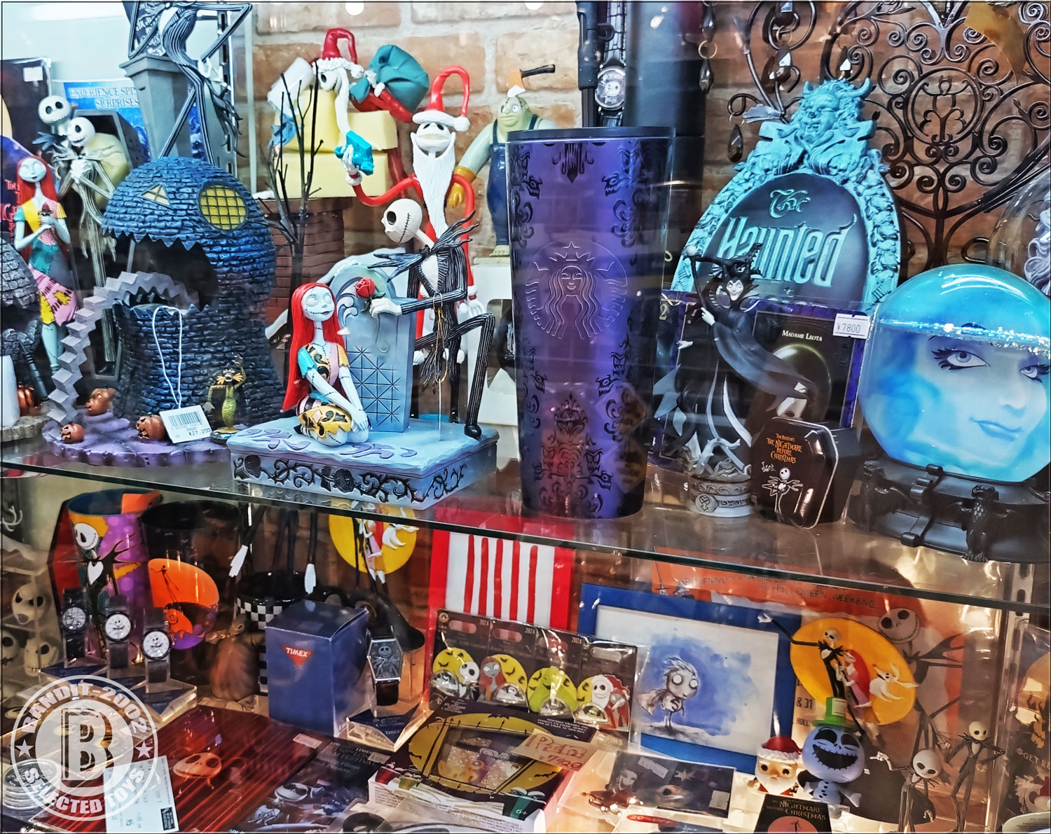 ナイトメアビフォアクリスマス　ホーンテッドマンションフィギュア ショーケース エネスコ ナイトメアビフォアクリスマス ジャック