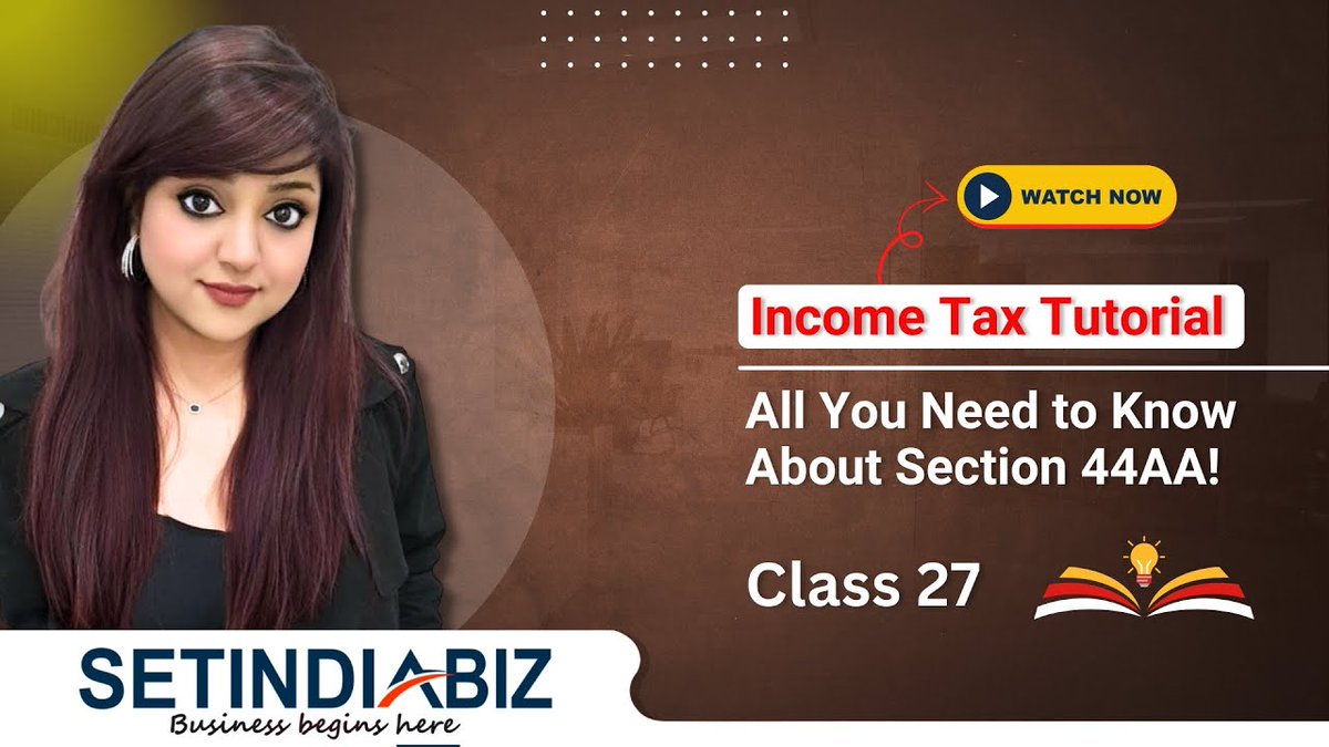 setindiabiz's tweet image. Wondering about  who needs to maintain Books of Accounts? 

It depends on your income &amp;amp; profession. 

Learn everything about Section 44AA 👉 zurl.co/Tdn1e  

For More, Browse: zurl.co/P5ttK  

#section44aa #onlinetutorial #onlinetaxationtutorial #setindiabiz