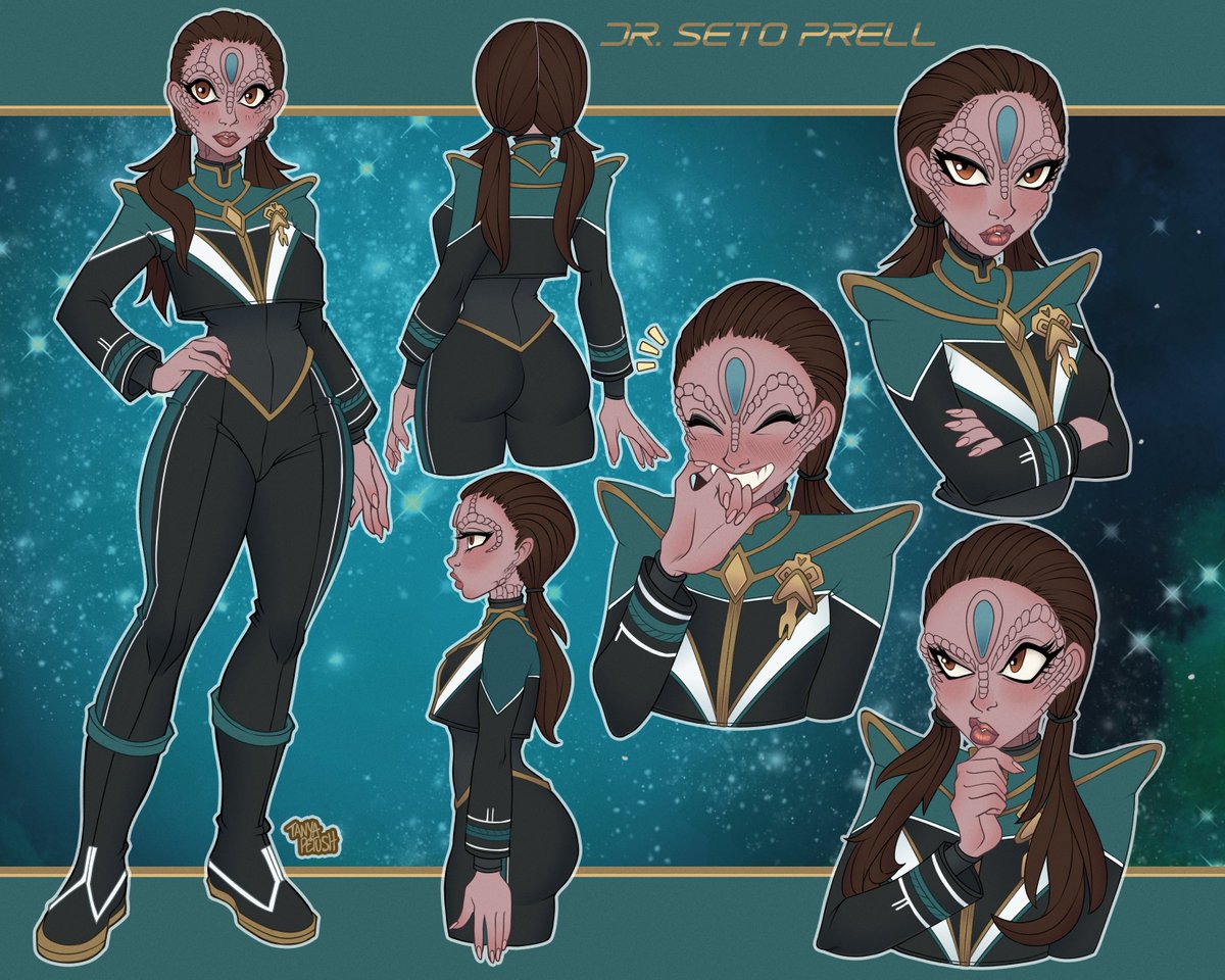 PetushArt's tweet image. Another commission ready!! 
#ReferenceSheet #StarTrek