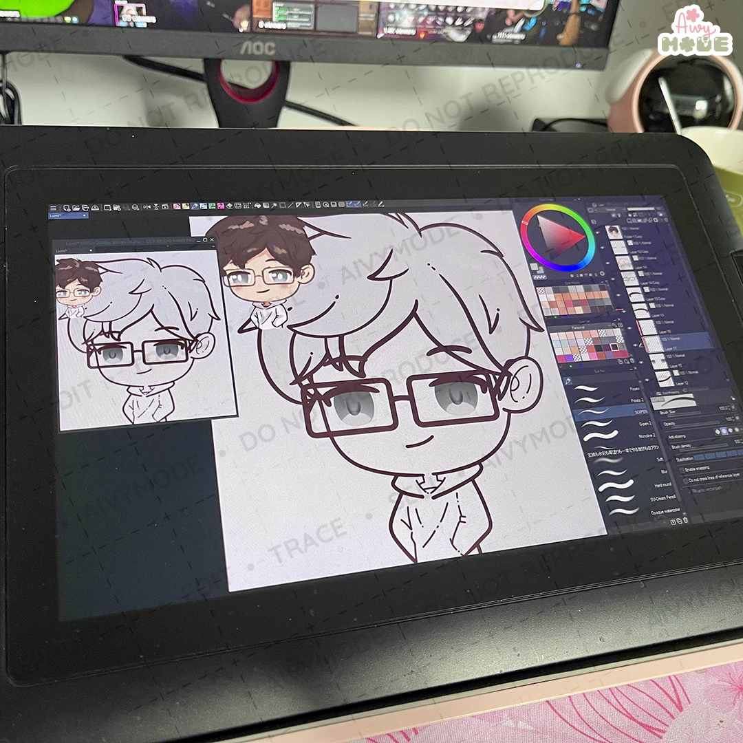 Aivymudd's tweet photo. doing comms while being sick is not great with shaky hands and all😖 BUT that doesn't stop me from doing 'em XD wouldn't want to disappoint a client~ #commissions #art #aivycreating #neverstopthepractice https://t.co/ZvDi3G2i0j