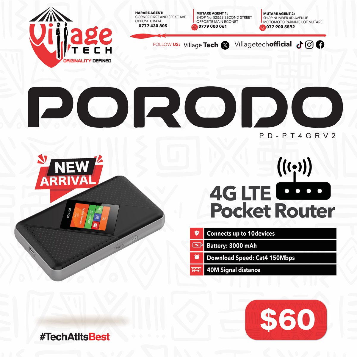 VillageTechOff's tweet image. PORODO NEW ARRIVALS 

Elevate your daily routine with our sleek, functional range of products. From chargers to smartwatches, we simplify your life on-the-go.

#TechAtItsBest