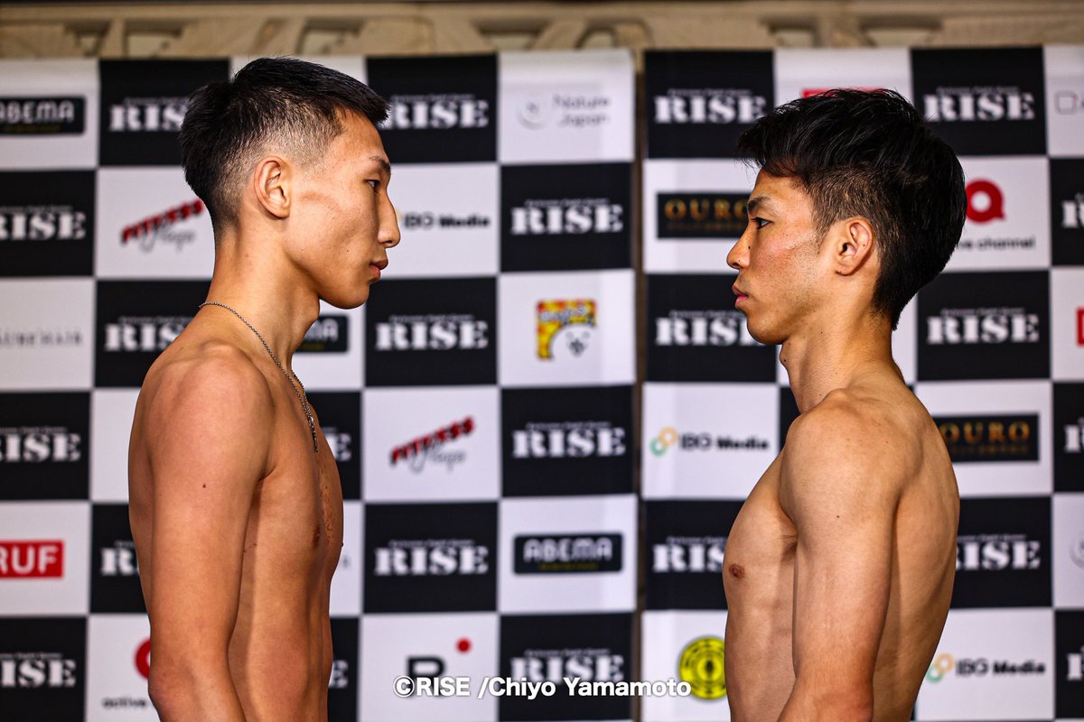 ／✨
🥊SUMMER FIGHT SERIES
🔥#RISE191
⚖️計量結果
＼✨

▼第3試合 RUF presents 200万総取りトーナメント GACHI!!スーパーフライ級（-53kg）一回戦②3分3R延長1R
JIN（楠誠会館／MA日本バンタム級王者、JAPAN CUP KICKバンタム級王者）
✅52.80kg
麗也（team AKATSUKI／同級5位）
✅52.95kg

📅8.30