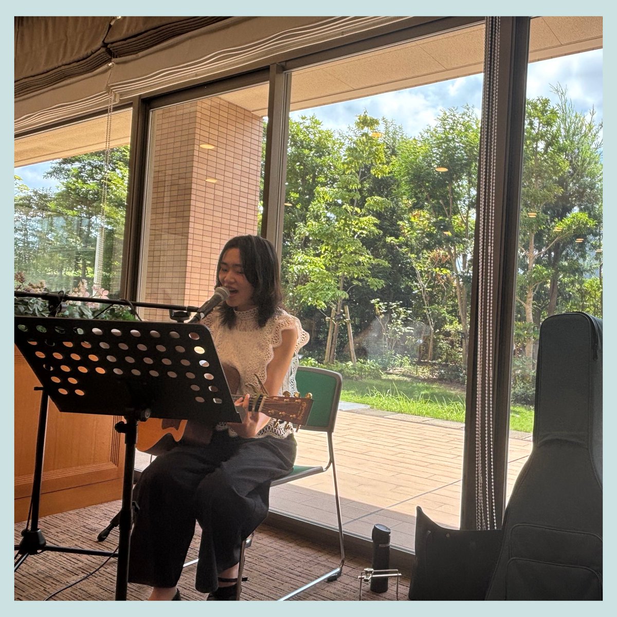 muside_'s tweet photo. 8/24「サンカルナ福岡城南」にて
ミューサイドに登録しているアーティストによるライブコンサートを実施しました！✨

懐かしの名曲を交えながら、
施設内3か所での演奏♪

入居者の皆様にお楽しみいただきました🌸

🎶🎶🎶
春夏@haruka_listen 

https://t.co/VMaKGabReP https://t.co/nDkIYYFvfU
