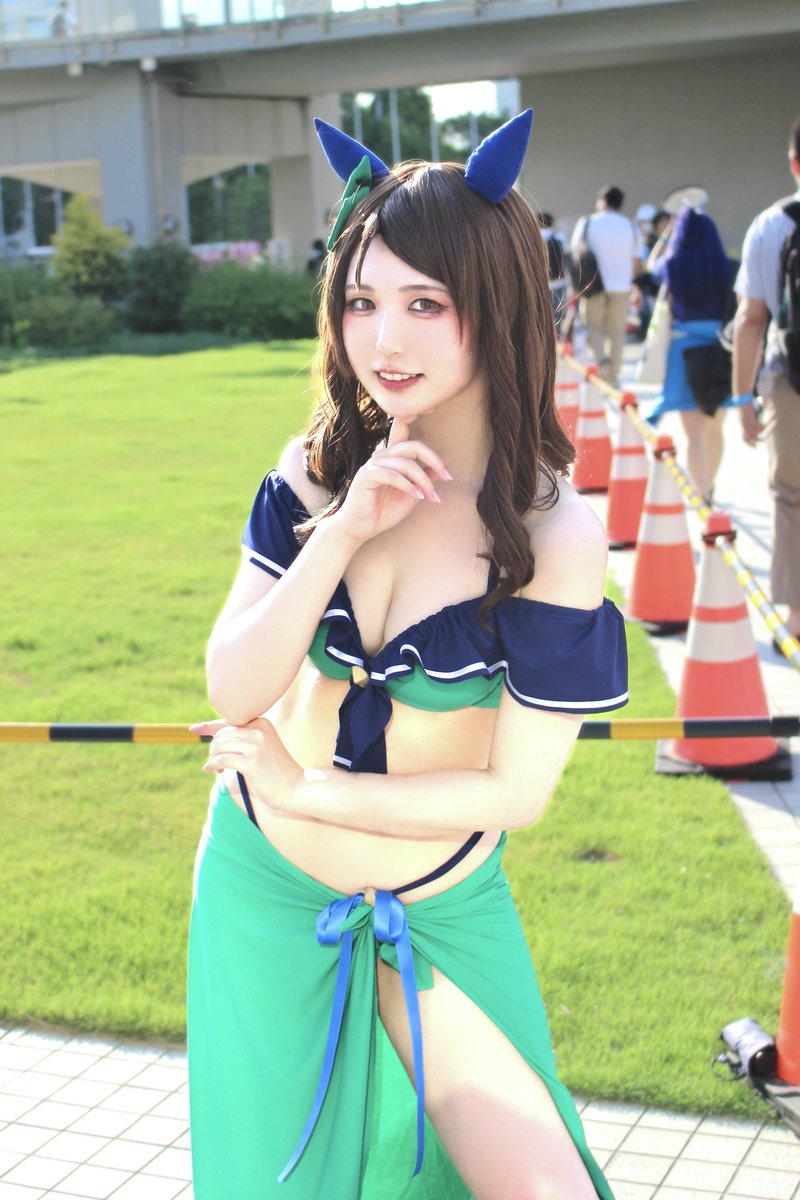 【コスプレ／cosplay】

ウマ娘 プリティーダービー
キングヘイロー（水着）
King Halo(swimsuit)

📷<a href="/chaaaaapiemon/">福島ちゃぴ</a>
#C106_cos #C106コスプレ #umamusume