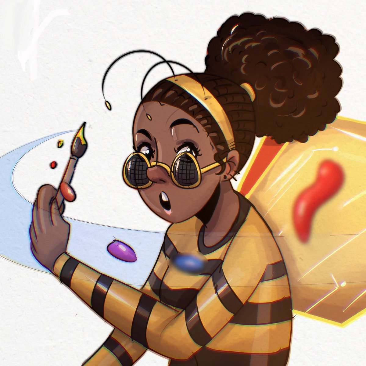thehivehubng's tweet image. Buzz buzz 🐝✨

Bee-See just got a glow-up—now in sticker form! Perfect for your laptop, water bottle, or anywhere you wanna rep the Hive. 🤭

Need one? Say the word. 👀

#BeeSee #HiveArtClub #StickerDrop #TheHiveHub