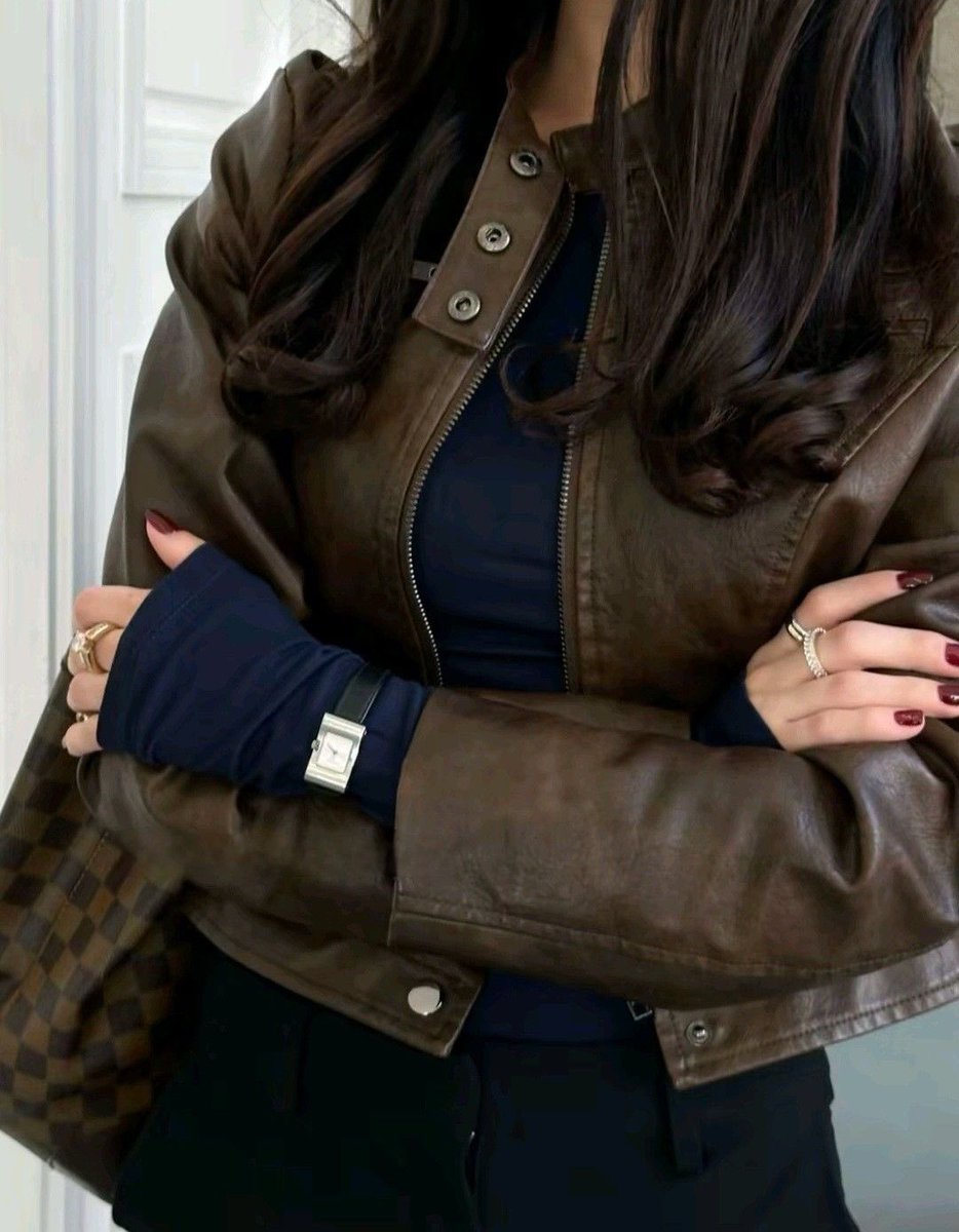 i am so close to buying a brown leather jacket