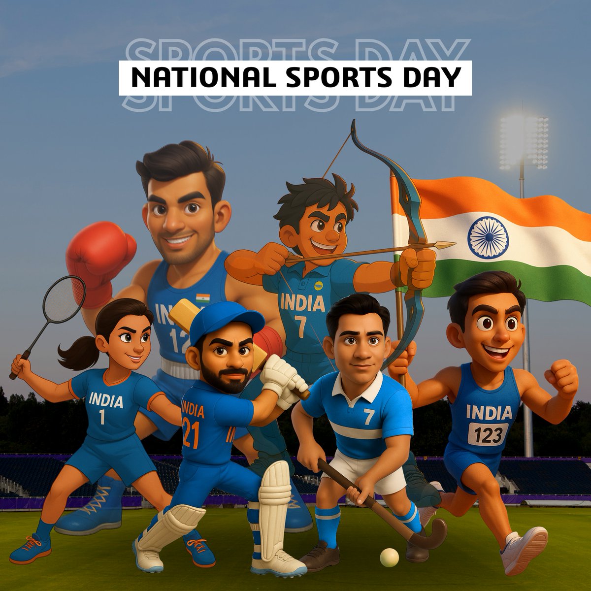 ConcileTech's tweet image. Happy National Sports Day! 🏑

#conciletech #NationalSportsDay #राष्ट्रीयखेलदिवस  #majordhyanchandji #Sports #indiansports #India
