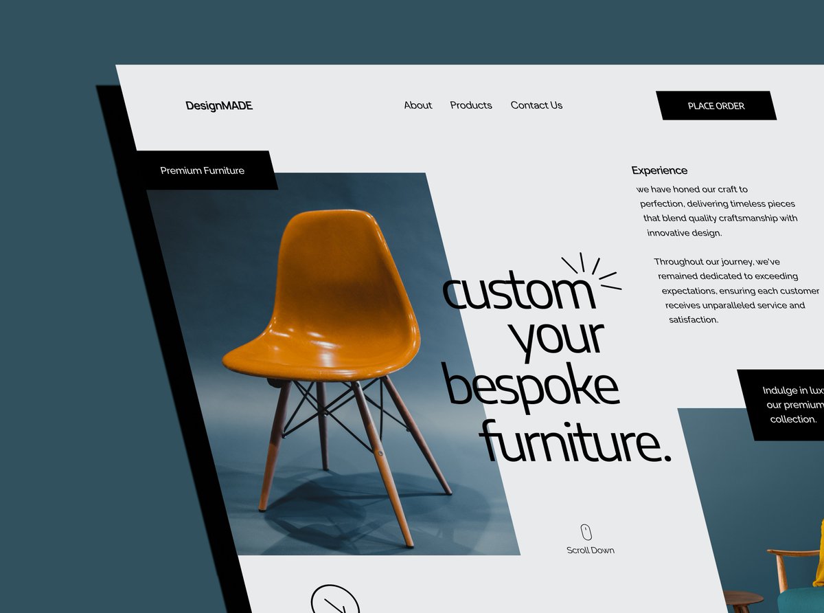 TheDesignGuyy's tweet image. Furniture Company Portfolio &amp;amp; Showcase Website.

#furniture #Website #Designers