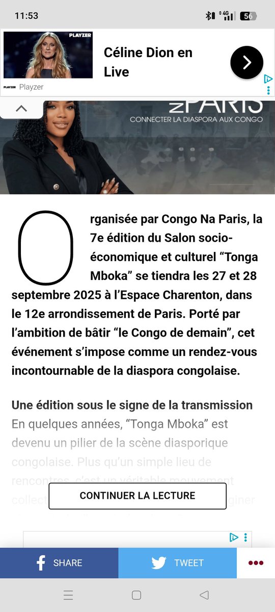 ze-africanews.com/rd-congo-tonga…

Article de Ze-Africanews.com ( média panafricain d’information) sur la 7ᵉ édition du Salon Congo Na Paris – les 27/09 et 28/09 à Paris ! 🇨🇩🇨🇬🇫🇷

Billetterie ds le tweet épinglé !

#DiasporaCongolaise #DiasporaAmbitieuse #TongaMboka #CongoDeDemain
