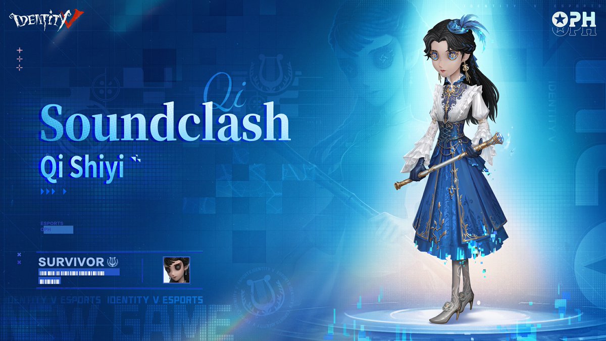 Dear Visitors,
The Antiquarian's IDV-ES Series A Costume arrives September 10! 
Digital energy pulses style its hat and skirt effects – it looks incredibly slick! 
Get it via Golden Apples or Fragments. Now's the time to start saving!
#IdentityV #IDVES #OPH