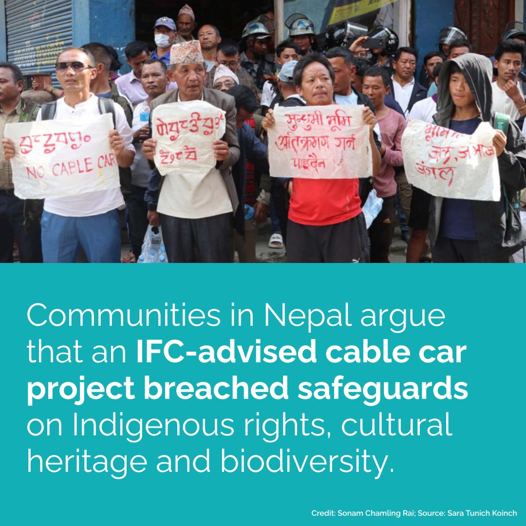 The complaint alleges the project breached <a href="/IFC_org/">IFC</a> safeguards on Indigenous rights, cultural heritage and biodiversity.

“We have challenged this project in the Supreme Court on the grounds of violations of our lands, territories and resources." Shankar Limbu, <a href="/LAHURNIPNepal/">LAHURNIP</a>
