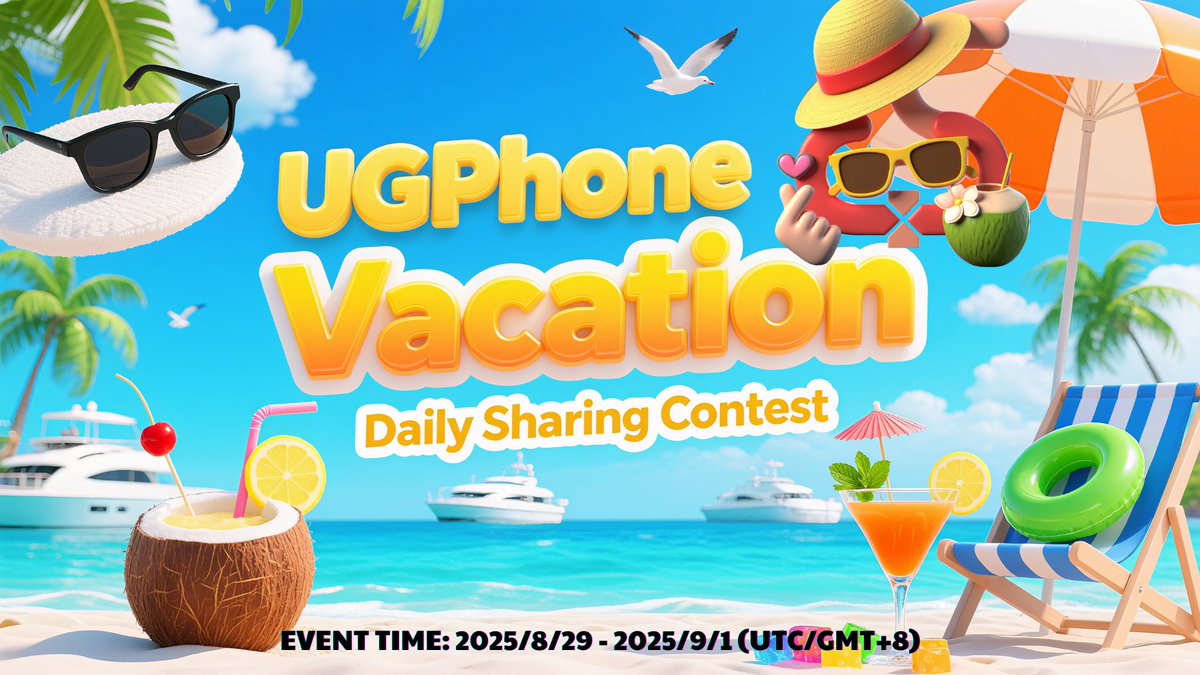 UgPhoneOfficial's tweet image. 🔥 UGPhone Vacation Daily Sharing Contest 🔥
Yo, my awesome pals, how’s life treating you lately? How’s your summer vacay been? Still daydreaming about those beach waves crashing, the crisp mountain breeze, or those chill city vibes? As your trusty sidekick, UGPhone is dying to…