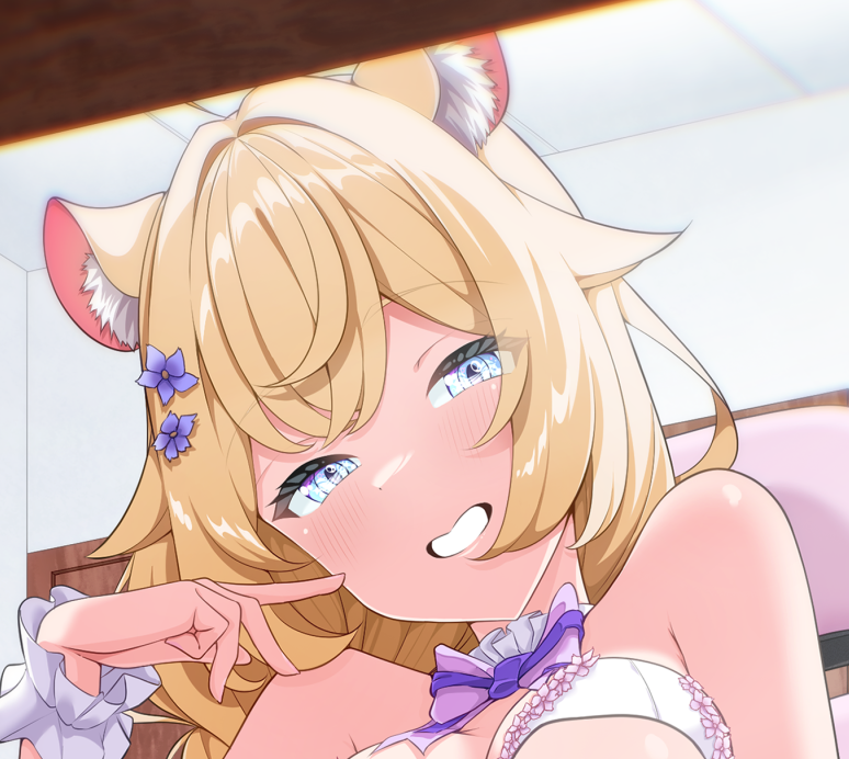 「自分の癖なのですが、キャラの顔が右に傾いている絵が多い… 皆寝違えてる… It'」|みかみまことのイラスト