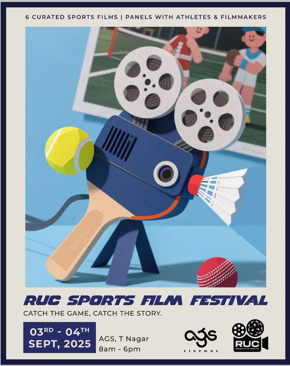rameshlaus's tweet photo. #RUC Sports Film Festival
#RUCSFF25 #RUCSFF25Chennai #TimeToRise
@RUCfdn @sureshchandraa @abdulnassaroffl @donechannel1 https://t.co/j5ZUF5TqCB