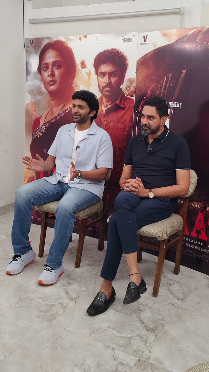 rameshlaus's tweet image. #Ghaati Tamil promotions Begins.. 

#VikramPrabhu- #Krish