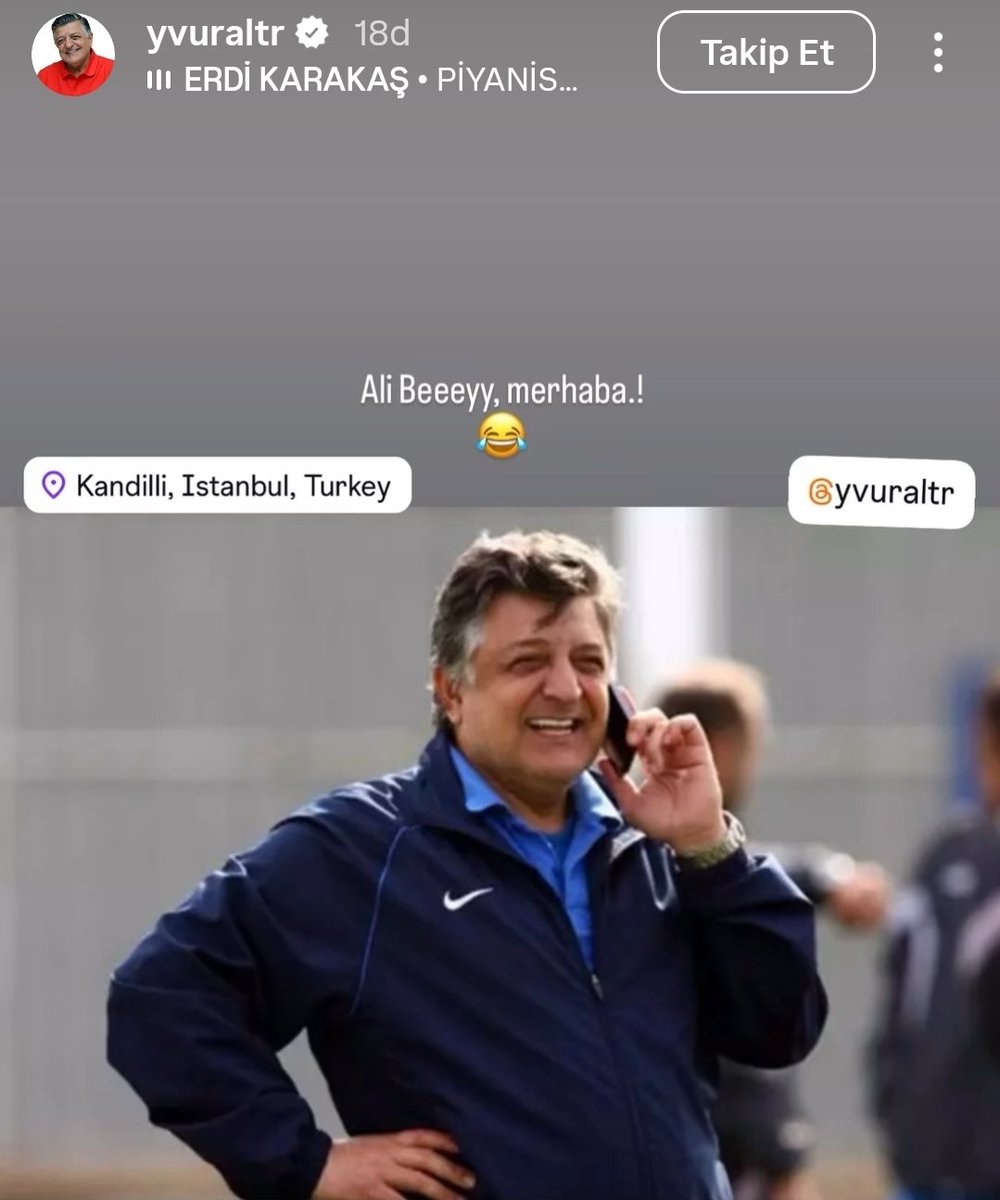 Yılmaz Vural'ın paylaşımı: "Ali Beey, merhaba.. 😂"