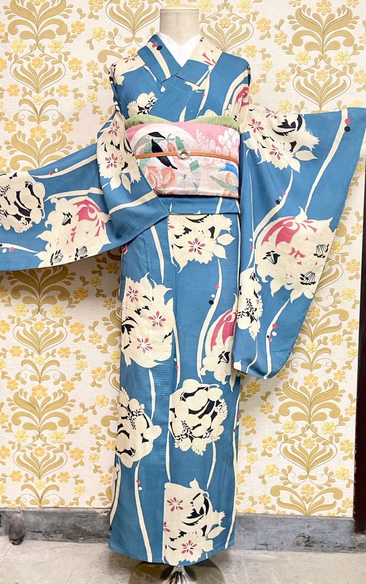 mです❣️ 【着物と帯 時流】T31◆新品 浴衣反物◆夢二の詩 コーマ地 m様専用です❣️ 【着物と帯 時流】T31◇新品 浴衣反物◇夢二の
