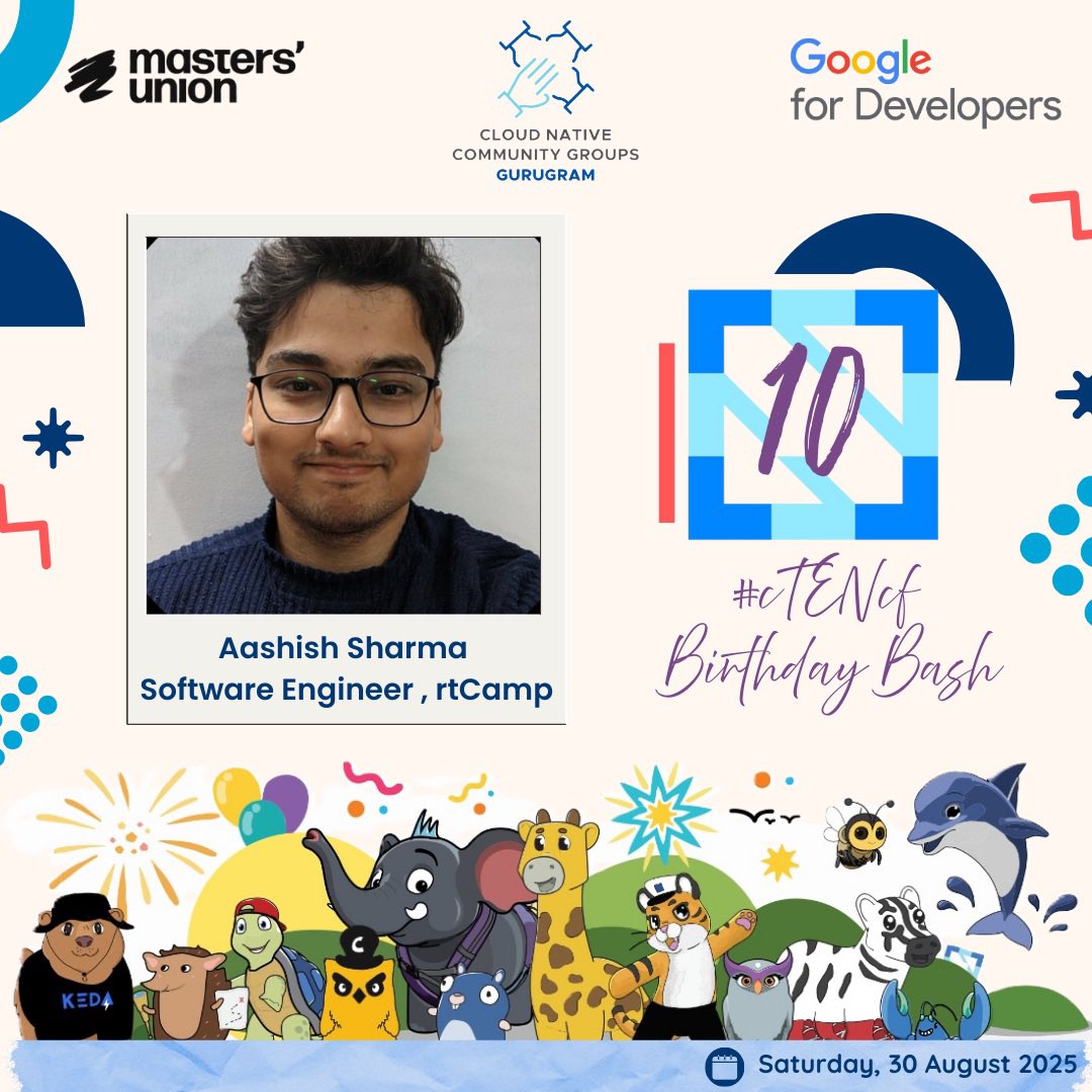 🚀 Speaker Spotlight – #cTENcf Birthday Bash

“Vim is not just an editor. It’s a mindset.”
Hear Aashish Sharma (rtCamp) on how Vim sharpens workflows &amp; dev thinking.

📅 30 Aug | 📍 Masters' Union, Gurugram
🔗 bit.ly/4g0lRTF

#CloudNative #CNCF #Community