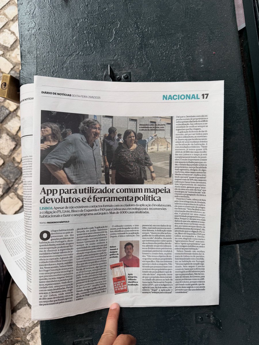 Hoje estamos no Diário de Notícias impresso