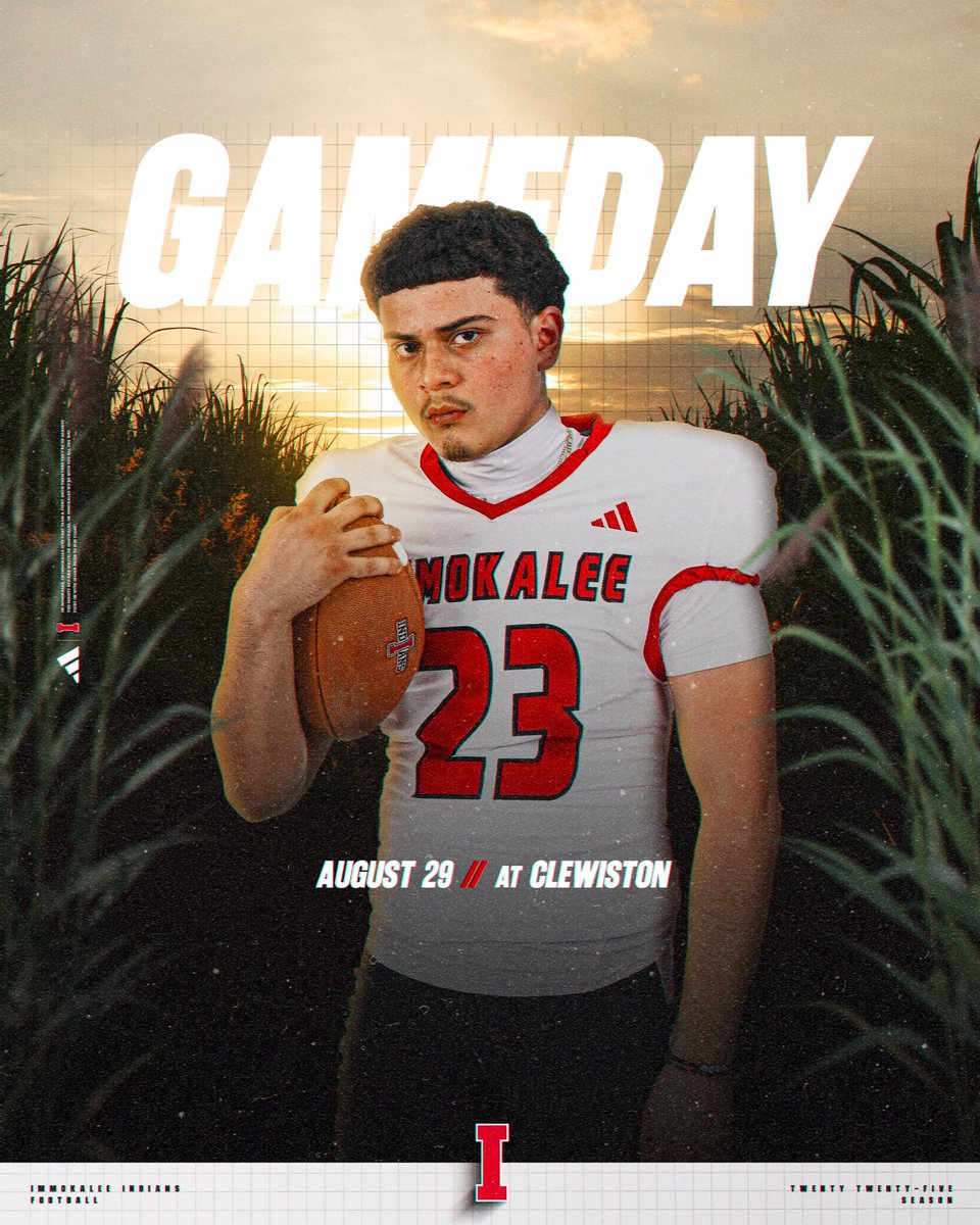 🏆 Harvest Bowl Tonight! 🌾
💪Fighting to keep the trophy in I-Town! 
🚨Travel with us to cheer on your <a href="/ImmokaleeFB/">Immokalee High Football</a>  Indians tonight under the lights!!! 

⏰7:30pm
📍Cane Field, Clewiston- Not on school campus 
🎟️ CASH or fan.hudl.com/usa/fl/clewist…

#REDWOOD
#REFINED
