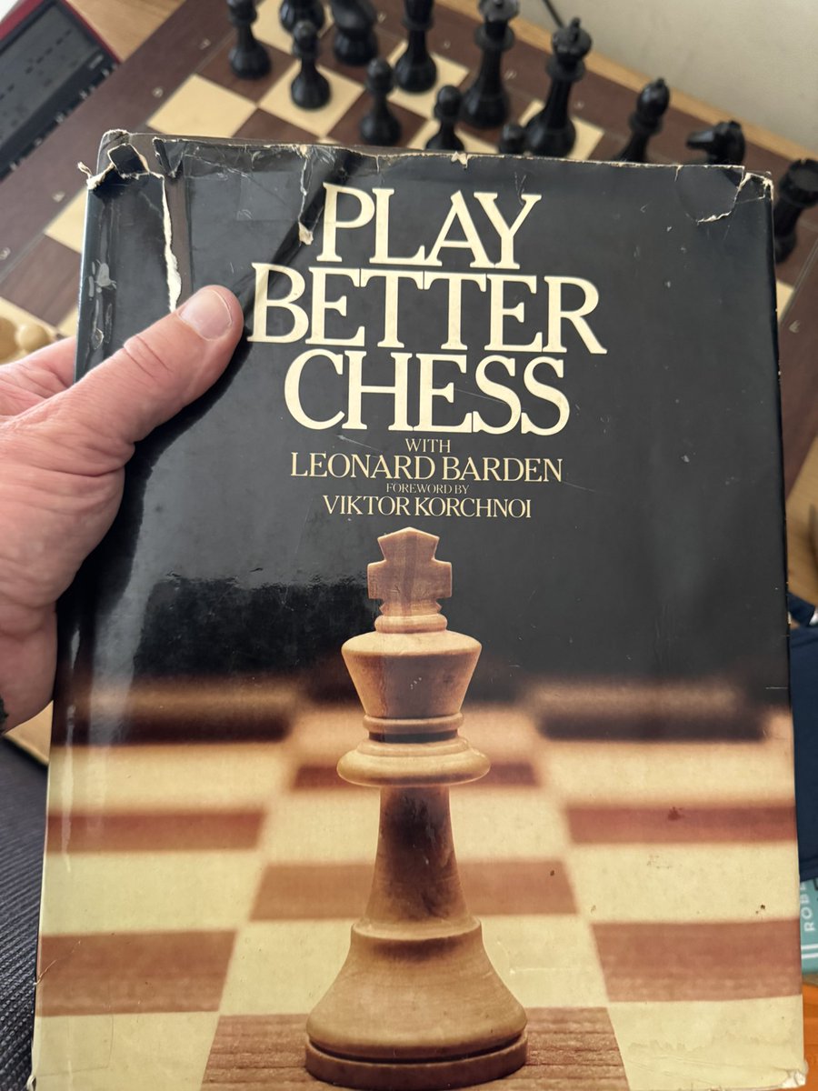 over_the_board's tweet image. My Dad died on Wednesday. This was the first chess book we got about chess, back in 80s. It was lovely to dive down the same rabbit hole and share a hobby as rich as chess. I will always associate chess with my Dad ❤️. @chessable -#CheckThisBook