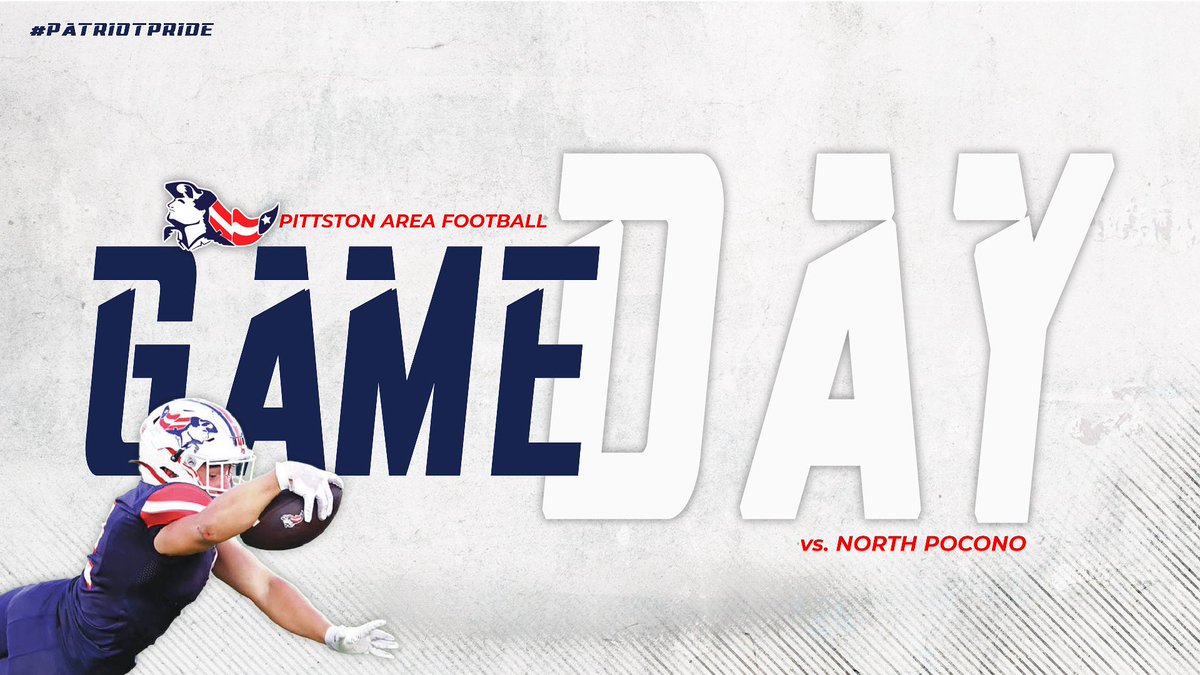 GAMEDAY!!

Tonight the Patriots host the Trojans of North Pocono in a WVC/LFC cross-over game . Kickoff is scheduled for 7:00 PM. <a href="/athletics_pats/">Pittston Area Athletics</a> 

#PatriotPride