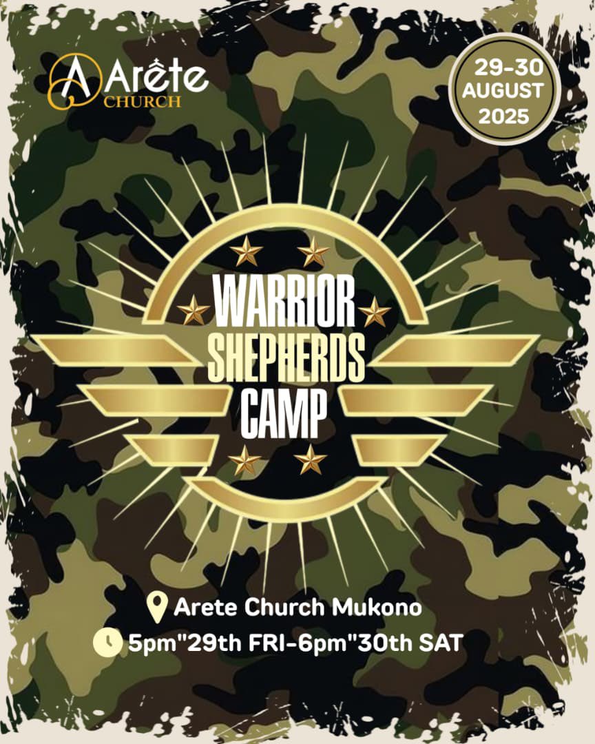 📌Want to become a Warrior shepherd
The warrior shepherds are gathering
Join us✅
This Friday and Saturday at Arete Church Mukono