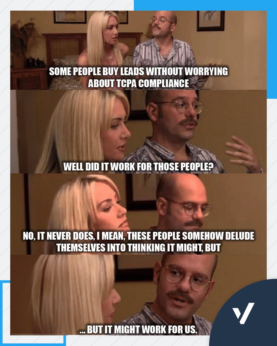 Narrator: It won’t. 

Learn how to bolster compliance and help protect your business with TrustedForm today: bit.ly/4mDXZYx 

#activeprospect #compliance #fcc #tcpa #leadgen #leads #leadacquisition #consentbasedmarketing #meme #trustedform #leadconduit  #automation