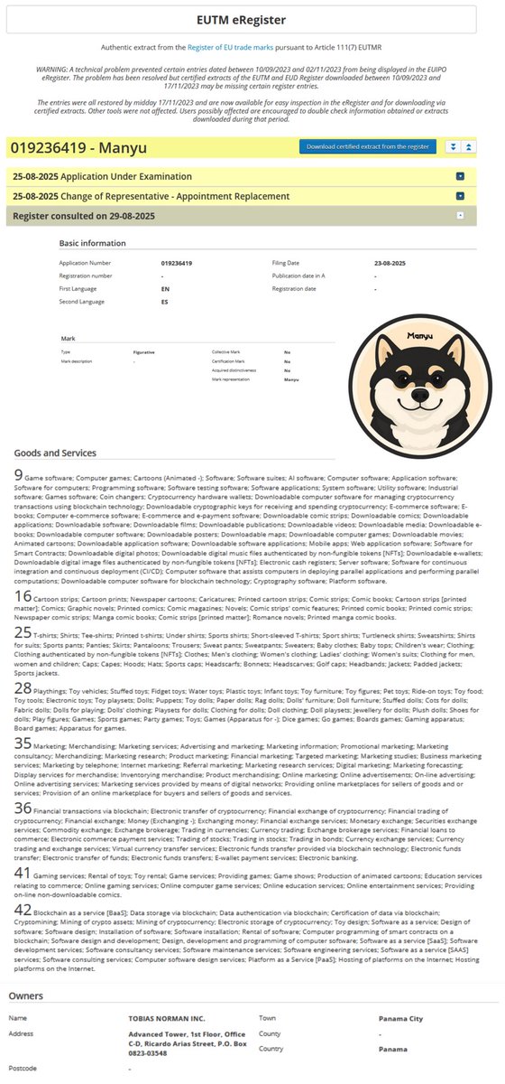 🚀 Breaking News: $MANYU has officially secured full IP rights! 🔑✨

This milestone unlocks massive growth potential — expanding Manyu across social media, blockchain, gaming, and beyond. 🌐🎮📈

The future of #Manyu starts NOW. Are you ready? 💥🔥

#Crypto #Blockchain #Gaming..