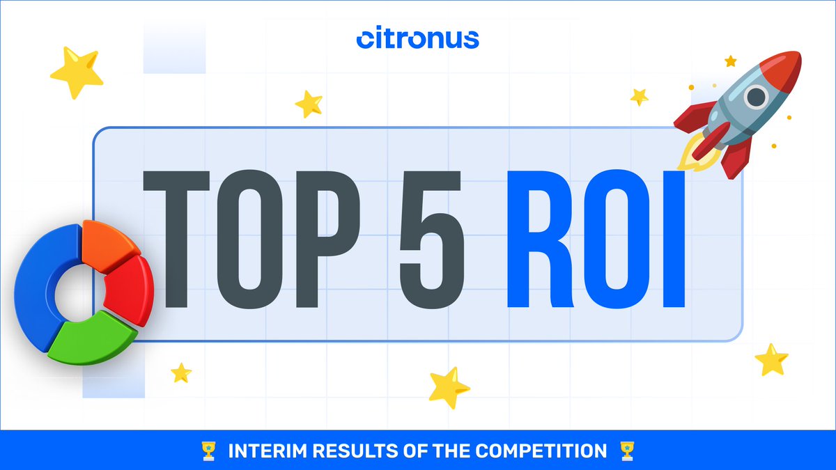 🔥 Just 3 days left in the Citronus Trading Competition!🔥

💡Sometimes one good trade is enough to break into the Top!

Here’s the current Top-5 by ROI
🥇 295% 
🥈 198% 
🥉 141% 
4️⃣ 126% 
5️⃣ 121%

📈 Still time to climb the leaderboard. 

Trade smart — win big with Citronus 👇