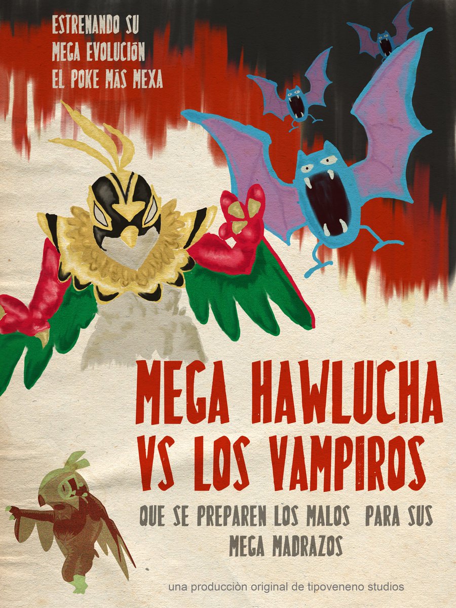 Kemosión #megahawlucha ya es canon con todas las de la ley.

#fanart #pokemon #pokemonza #pokemonart #hawlucha #pokemonfanart #pokemongo