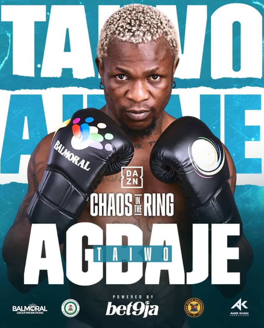 Fightgistmedia's tweet image. Unbeaten Taiwo &quot;Esehpo&quot; Agbaje returns to the ring on Nigeria’s Independence day, at CHAOS IN THE RING, on the card promoted by Balmoral aground Promotions and Amir Khan Promotions.

📅 October 1st
📍 Mobolaji Johnson Arena,Lagos 🇳🇬
🖥 📱 💻 Live on DAZN
.
#fightgistmedia #Boxing