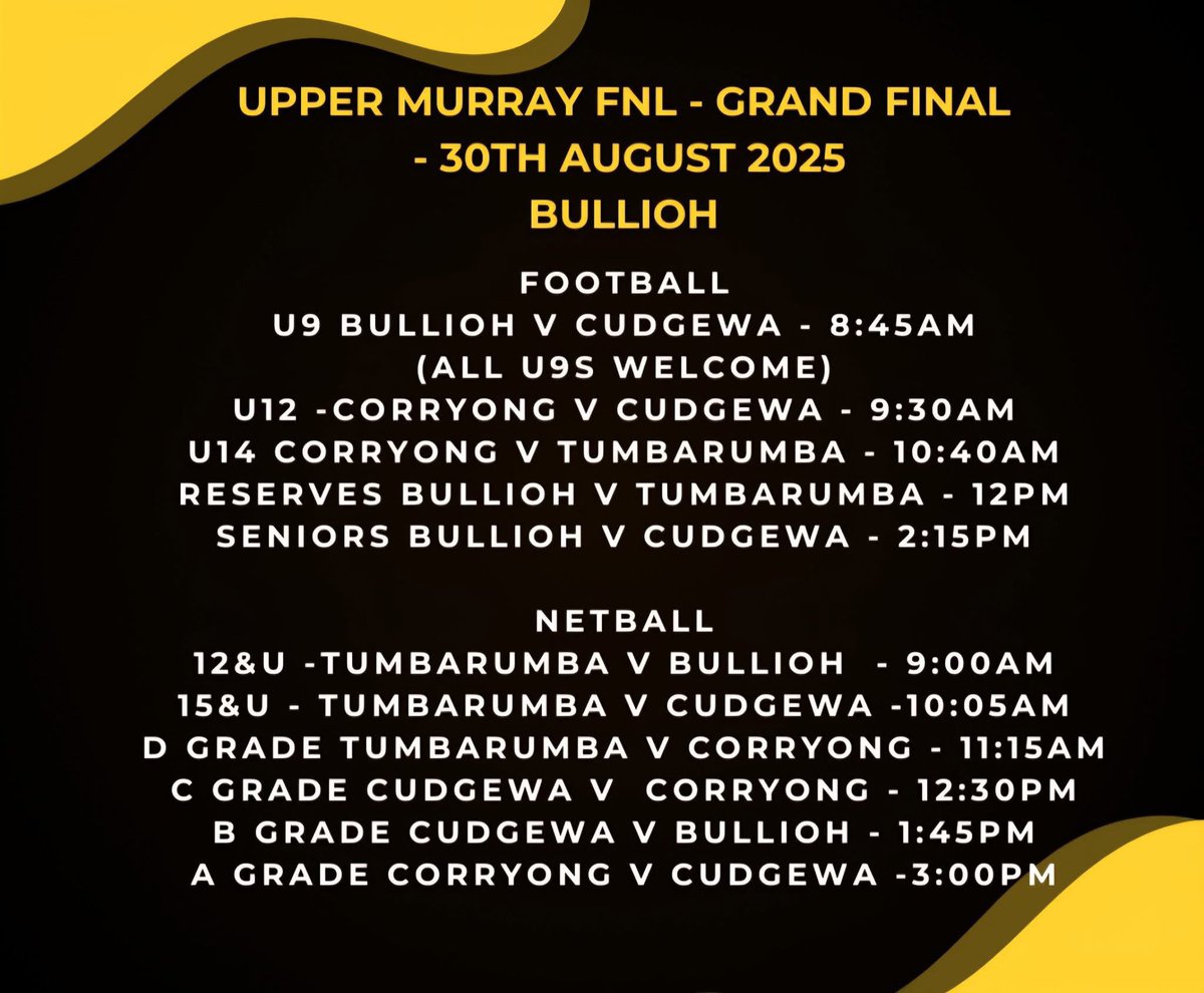 Big day of filming coming up in the Upper Murray Football Netball League in the rain 🌧️ 4 X Football and 5 X Netball Grand Finals.
#2025 #AFL #Grand #Finals
#Video #CountryFooty #LetsGo
#Melbourne #Australia #JUMP 🏉