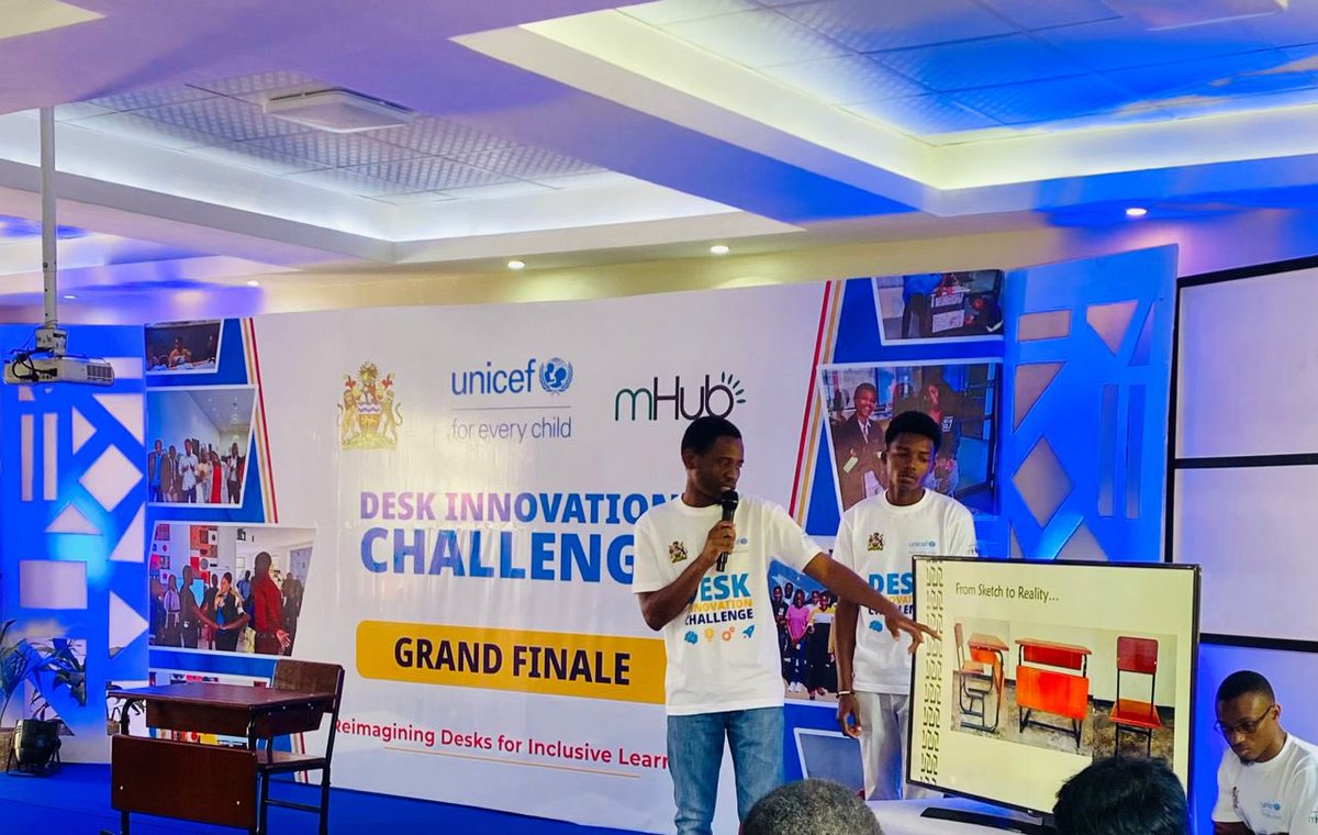 ✨ Innovation for Every Child! ✨
What if a simple desk could change the way children learn? 💡

Today in Lilongwe, UNICEF joined the Grand Finale of the Desk Innovation Challenge — a project promoting inclusive learning in Malawi with support from <a href="/UNICEFUSA/">UNICEF USA</a> 

Young innovators