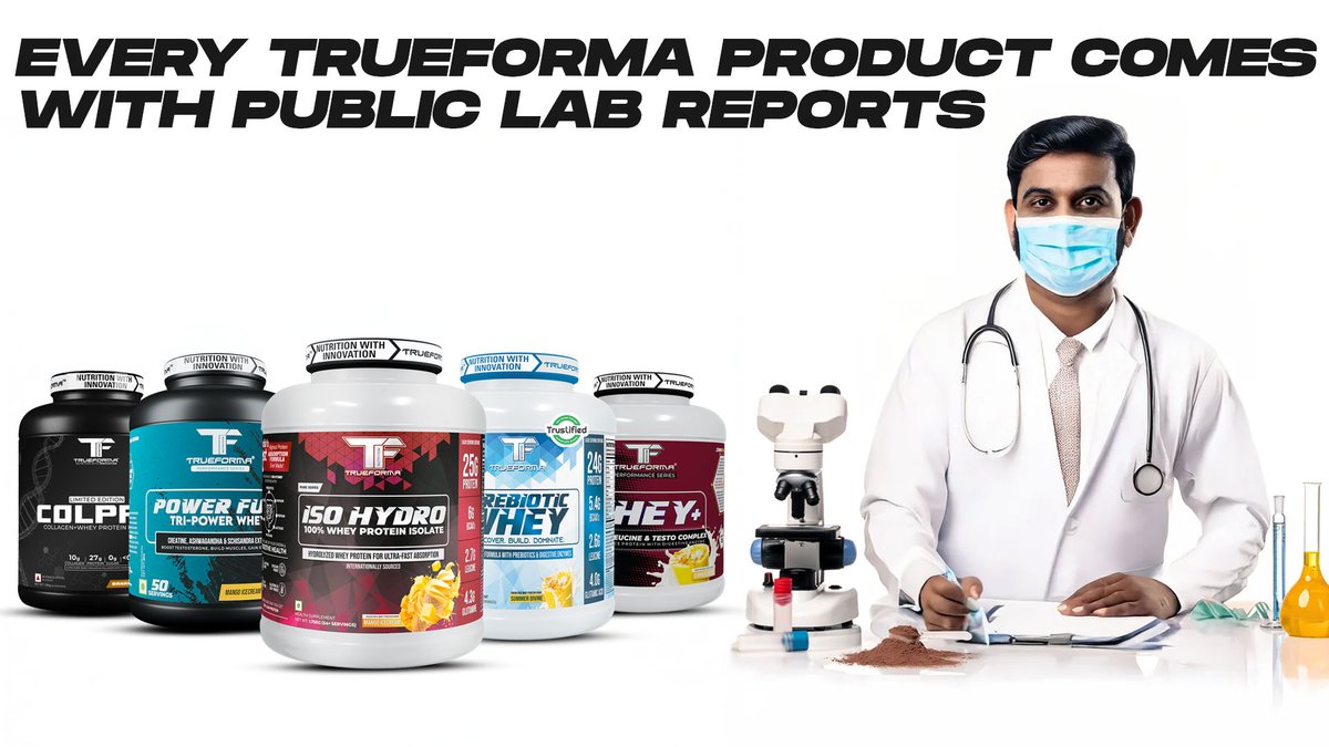 TrueformaN's tweet photo. Supplements shouldn’t be a gamble. That’s why every Trueforma product comes with public lab reports. No guesswork. Just proof. ✅ #Transparency https://t.co/IF7KsccLVL