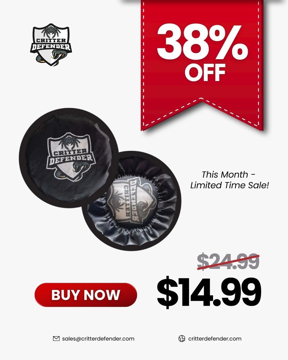 critter_defndr's tweet image. 🚨 FINAL CALL! 🚨
Sale’s almost GONE - don’t miss out! 🫨

Critter Defender boot covers = NO bites, NO hassles, BIG peace of mind + savings 💸
🔥 Stock’s running LOW!!

👉 Grab yours NOW: critterdefender.com 

#sale #BootProtection #BootCover #investment #trusted