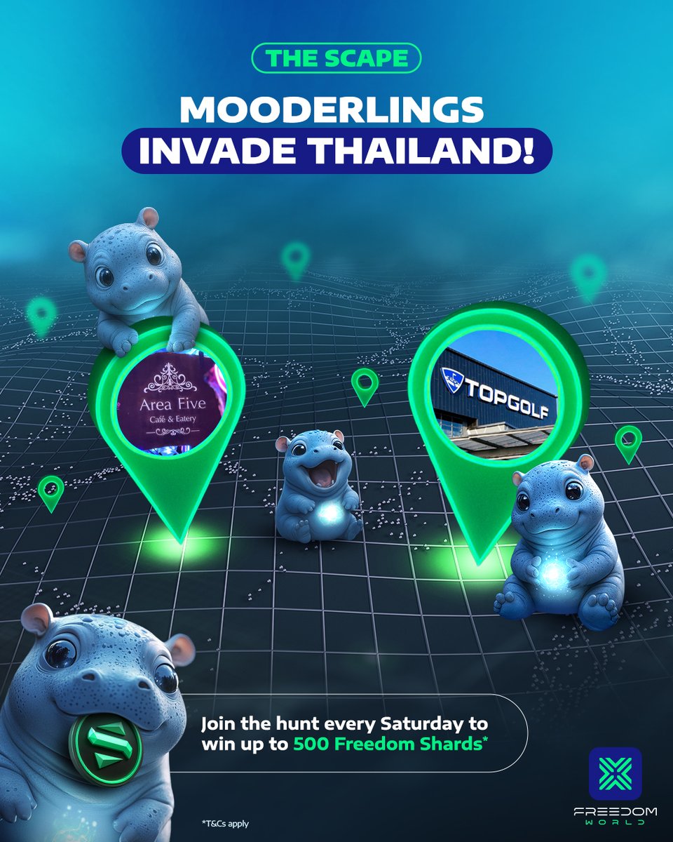 fdmetaverse's tweet image. Travelers, assemble! The mischievous Mooderlings are breaking loose across Thailand, every Saturday from 1 PM to 6 PM (GMT+7)!
.
77 provinces. Endless mischief. These creatures won’t go down easy, but if you’re brave enough to track them down and defeat them, you’ll score rare…