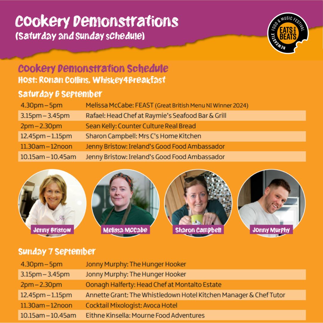 VisitMGS's tweet image. 🎉 Rise and shine, festivalgoers! Day 2 of the Eats &amp;amp; Beats Festival is here! 🎶🍴

Get ready for another amazing day in Newcastle, Co. Down, packed with more delicious food, incredible live music &amp;amp; lots of family fun. 

 🔗visitmournemountains.co.uk/whats-on/giant…

#GiantAdventures #EatsandBeats