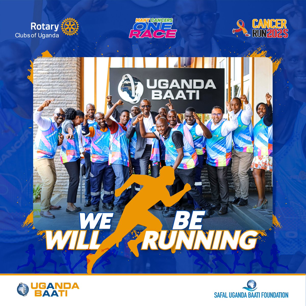 Safal Uganda Baati Foundation (@ublfoundation) on Twitter photo All set and ready to run for a cause!
The <a href="/UgandaBaati/">Uganda Baati</a> team is geared up for the Rotary Cancer Run 2025, proudly standing together in the fight against cancer. Grab your kit and let’s make every step count towards saving lives.
#SafalUgandaBaatiFoundation
#CancerRunUg25 All set and ready to run for a cause!
The <a href="/UgandaBaati/">Uganda Baati</a> team is geared up for the Rotary Cancer Run 2025, proudly standing together in the fight against cancer. Grab your kit and let’s make every step count towards saving lives.
#SafalUgandaBaatiFoundation
#CancerRunUg25