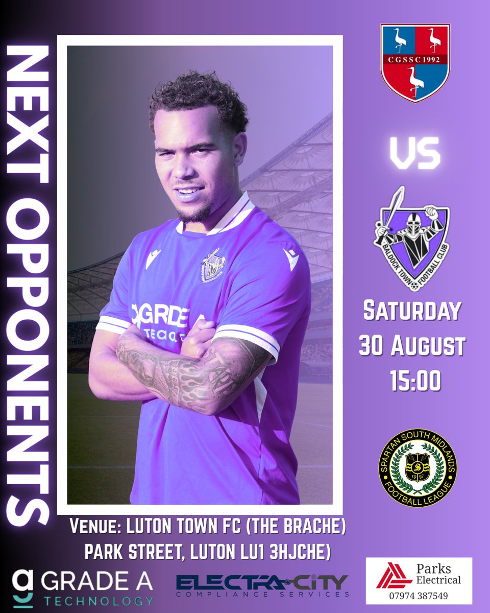 Baldock Town FC (@baldocktownfc) on Twitter photo MATCHDAY PREVIEW | Baldock Town
This weekend we travel away to <a href="/CGFC2024/">Crawley Green FC</a> as Rob Bates's side continues their push in the Spartan South Midlands Premier Division.
Kick-off: 🕒 3pm
#BaldockTown | #NonLeagueFootball MATCHDAY PREVIEW | Baldock Town
This weekend we travel away to <a href="/CGFC2024/">Crawley Green FC</a> as Rob Bates's side continues their push in the Spartan South Midlands Premier Division.
Kick-off: 🕒 3pm
#BaldockTown | #NonLeagueFootball