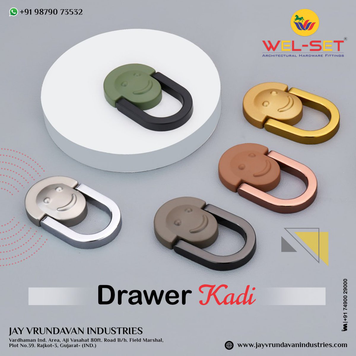 ibais_hardware's tweet photo. JAY VRUNDAVAN INDUSTRIES - RAJKOT
For enquiry via WhatsApp click:
https://t.co/oM6PlQCWFv
Mr. Jitendra Sardhara - 98790 73532
#drawerkadi #kadihardware #hardware #hardwarefitting #doorhardware #furniturehardware #doorhardware
.
@ibais_hardware https://t.co/CGtYBZZAs2