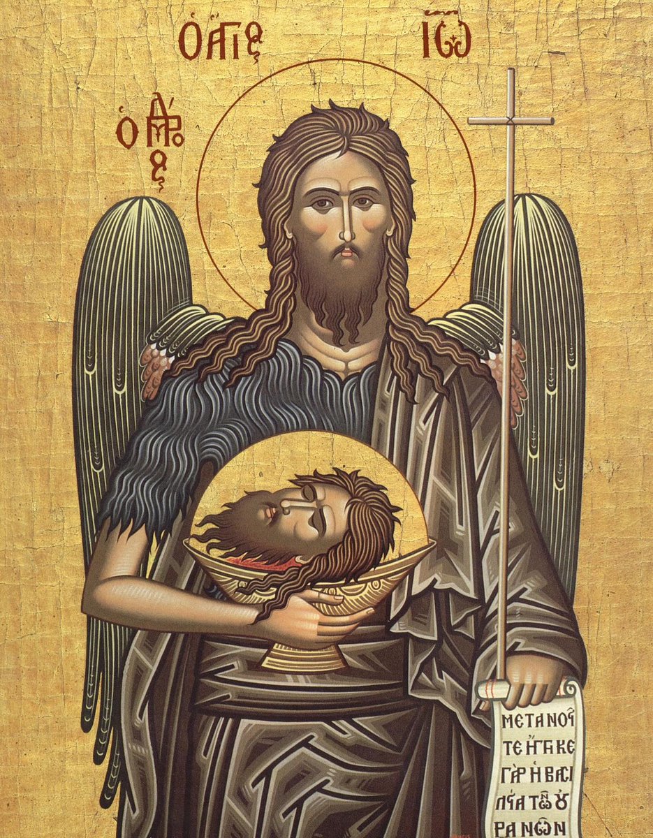 orthodox_33ad's tweet image. 🔸 August 29 - The Beheading of Saint John the Forerunner 🗡️🔸

Today, we commemorate the Beheading of Saint John the Honourable Forerunner and Baptist. His decapitation took place in the 32nd year after the Birth of Christ.

As the last of the Holy Prophets, St John mediates…